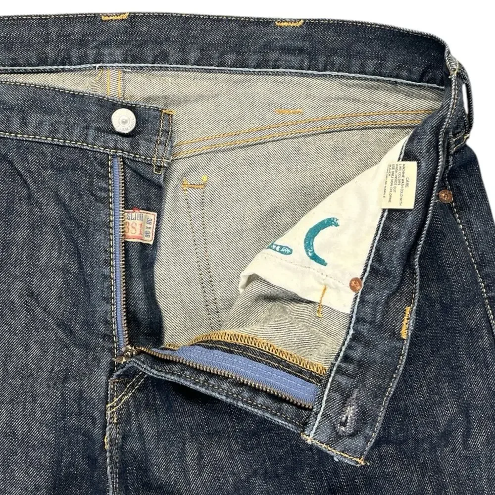 Polo Ralph Lauren Jeans Men’s 38x30 Slim Fit Dark Wash Authentic Denim